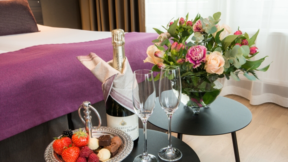 champagne och choklad